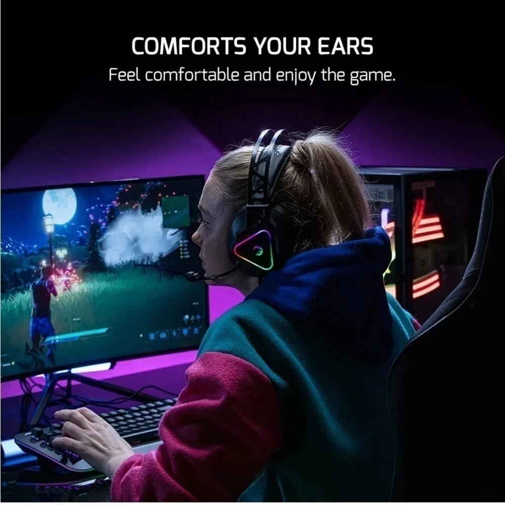 Brand New 7.1 Virtual Surround Sound Premium Gaming Headset Gamer Vibration